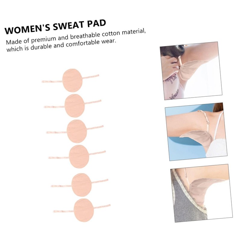 Healeved 2sets Sweat Patch Reusable Armpit Blocker Dress Shield Pads