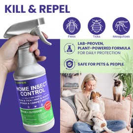 ARFEN Home Insect Pest Control Spray 16oz – Kills & Repels Fleas, Ticks, Ants, Roaches, Spiders, Bed Bug and More on Contact with Peppermint Oil; Natural Safe and Effective Indoor & Outdoor Solution