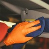 FITT Orange Nitrile Disposable Industrial Gloves, Raise Texture, 8 Mil,