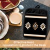 GOOZHO Boho Western Aztec Pot Holders with Pockets, Boho Southwestern