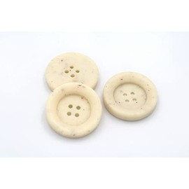 20pcs Metal Buttons Blazer Jeans Flower Round Shaped Engraving Snaps DIY Accessories (18mm, Beige)