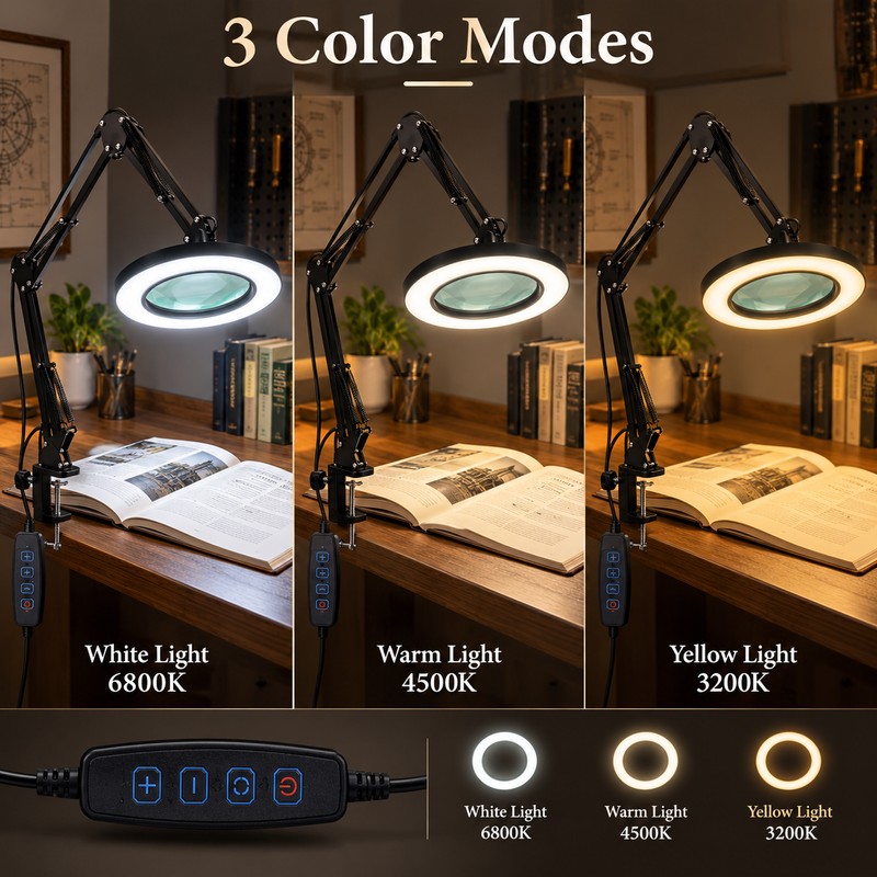 LED Magnifying Lamp for Precision Work – 72 LED USB