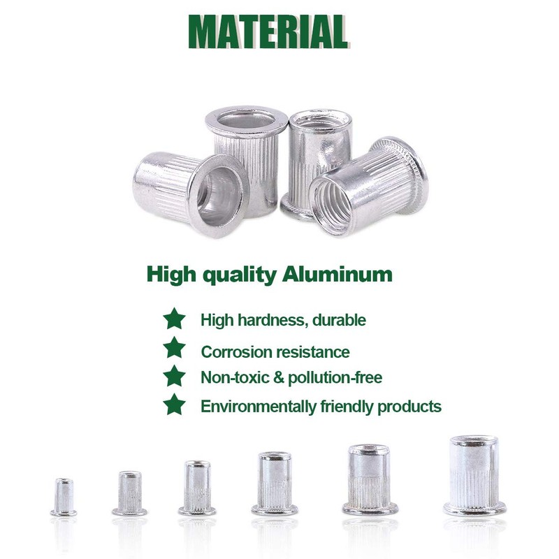 Keadic 160Pcs M3 M4 M5 M6 M8 M10 Metric Rivet