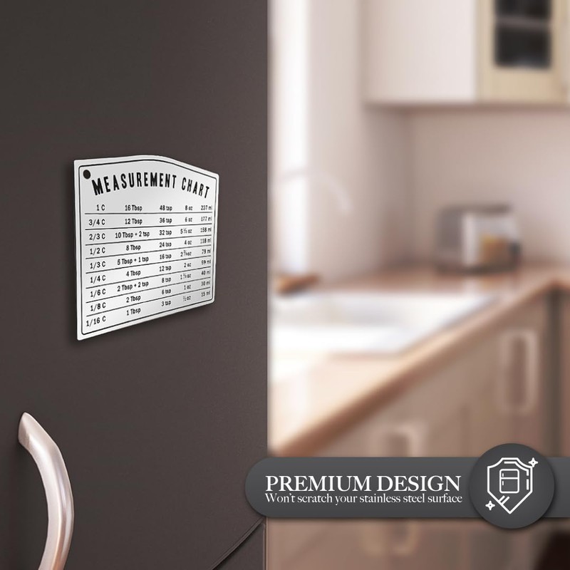 Kitchen Baking Measurement Conversion Chart Magnet | Must Have for