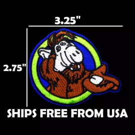 TBA Alf Classic TV Patch Character Logo Embroidered Iron On-Sew-On Patches