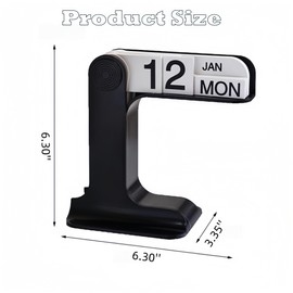 Beleda Flip Perpetual Calendar, Desk Calendar 2024-2025 For Daily Office Home Decor Desk Ornament Desk Accessories Home Office Decor Monthly Weekly Daily Desktop Perpetual Calendar (Beige)