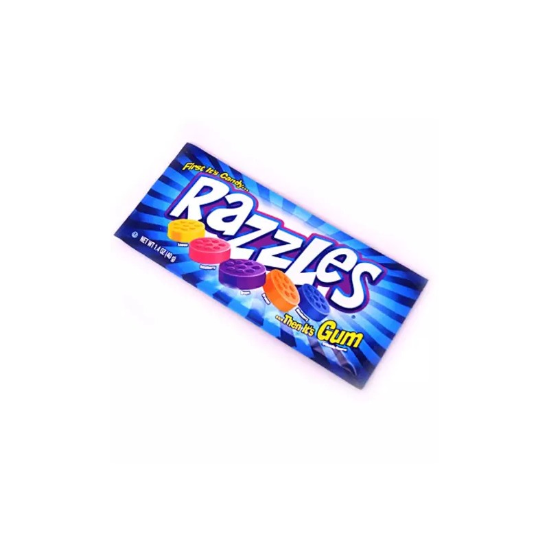 Razzles Original Candy Gum, Box of 24 1.4-Ounce