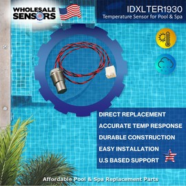 Wholesale Sensors Replacement Hayward IDXLTER1930 Heater Thermistor Sensor, Made in the USA, for H-Series Low Nox Pool Heater Models, 12 Month Warranty