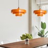 Meefad Adjustable Hanging Light Fixtures, Modern Swing Arm Pendant Light,