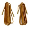 STRINGS Shoelace Co, Tan Leather 54" Laces w Gold Metal