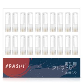 ARASHI Compatible Ploom Tech+ Compatible Atomizer, 20 Pack for Filling, Empty Cartridges, Leak Proof, Top Injection, Repeated Usable, Easy Operation, No Tools Required