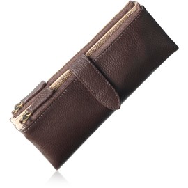 yaoraca Pen Case [Single Pen Holder], Leather Pen Box for Fountain Pen, Brown, Modern