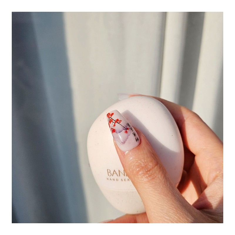 Flower and Bird Handmade Nail Tips - Long Point /