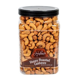 Honey Roasted Cashews - 32 oz Reusable Container | Gourmet Nuts Coated with Sweet & Natural Honey | Roasted to Perfection | Healthy Everyday Snack | Vegan | Kosher | Hand-Picked | Sweet & Crunchy