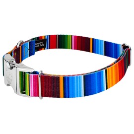 Country Brook Petz - Premium Serape Dog Collar and Leash - Country and Western Collection with 8 Rustic Designs (1 Inch, Extra Large)