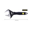Zeguard 6 inch Adjustable Spanner, 34mm Wide Jaw Opening Adjustable