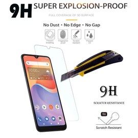 Covthch for Consumer Cellular Prepaid ZMAX 11 Screen Protector, Consumer Cellular Prepaid ZMAX 11 Glass Tempered Screen Protector, 9H Hardness, Anti-fingerprint, Anti-Scratch, Bubble Free, 2-Pack