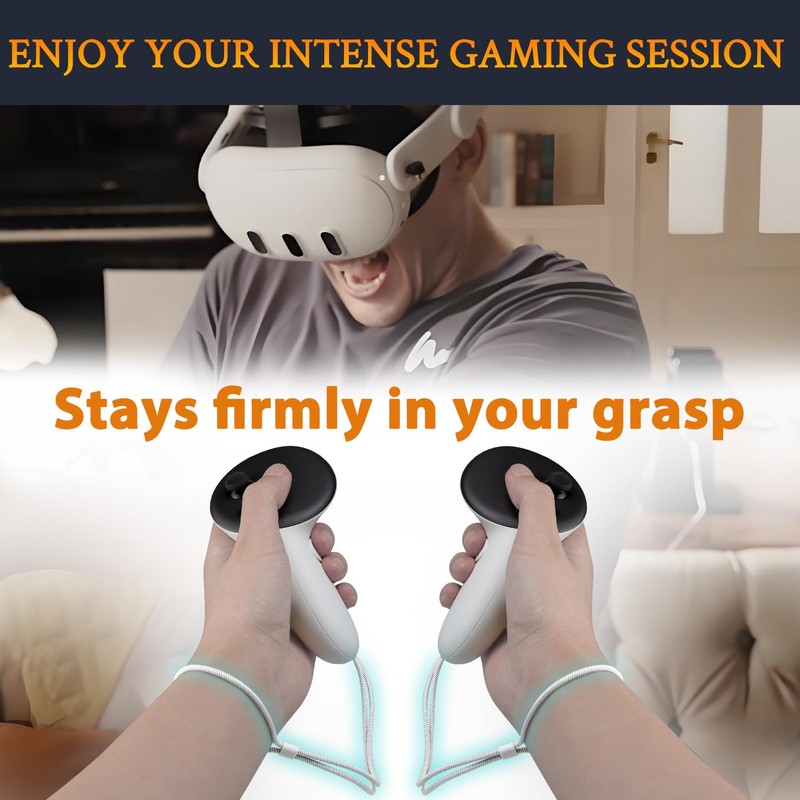 SOULWIT 2 Sets Professional Replacement Wrist Straps for Oculus Quest3/Quest