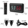 QWORK® Portable LED Sports Scoreboard 0-99 with Adjustable Brightness, Remote
