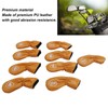 9pcs Golf Club Cover PU Leather Stylish Portable Golf Head