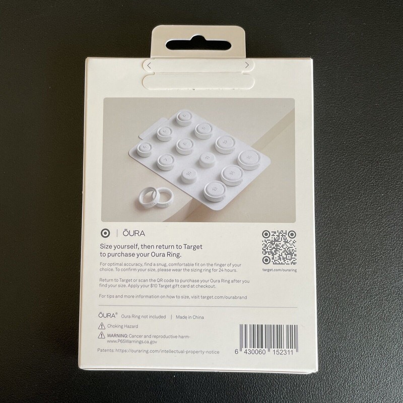 Oura Ring 4 sizing kit New Sealed