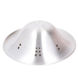 ViaGasaFamido Pure Silver Nursing Bowl, Nipple Cover for Breastfeeding, Breathable Nipple Protection for Dry and Cracked Nipples, 999 Pure Silver for Durability, Ideal