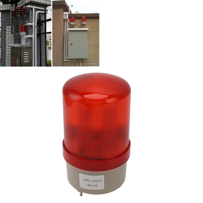 DC12V Rotating Warning Light Rotating Acoustic Optical Warning Buzzer Signal