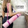 MKKM Yoga Mat Carrying Strap, Adjustable Loops, Pink and Purple