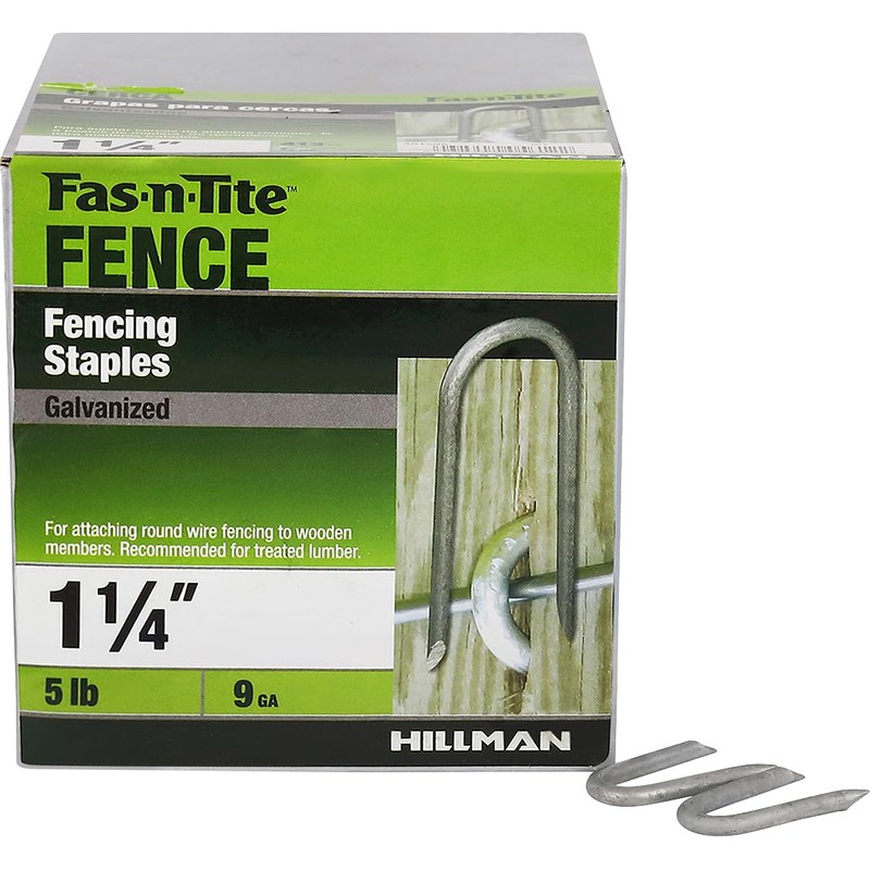 Hillman Fasteners Hot Dipped Galvanized Fence Staple #9 x 1-1/4"