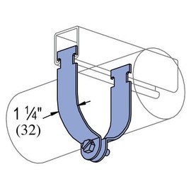 Genuine Unistrut P1115-EG 1-1/2" Rigid Steel Conduit Pipe Strut Clamp for All 1-5/8" Strut Channels