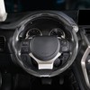 Car Steering Wheel Cover, 3 Piece Bright Carbon Fiber Steering