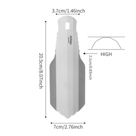 ATiAP Titanium Trowell - Ultra Lightweight Compact Shovel Ideal for Backpacking, Camping and Survival - Ta6701F