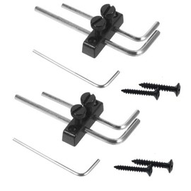 2 PACKS Guitar Bass Allen Key Headstock Wrench Holder For Floyd Rose Tremolo (Black)