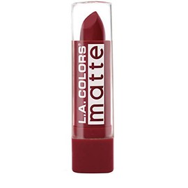 L.A. Colors Matte Lip Color, Relentless Red, 1 Ounce                                                                                                  