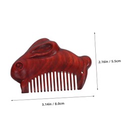 FOMIYES Hair Brush Portable Wooden Comb for Women Fine Tooth Pocket Size Travel Hair Comb