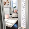 Growth Chart for Children Wooden Wall Hanging Kid Height Measuring