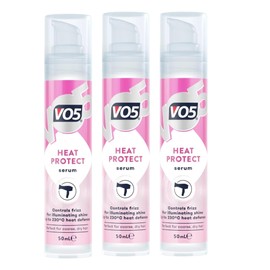 Anti frizz Treatment - 3 x 50ml VO5 Heat Protect Serum Hydrating Hair Frizz Control Serum for Medium to Thick Hair