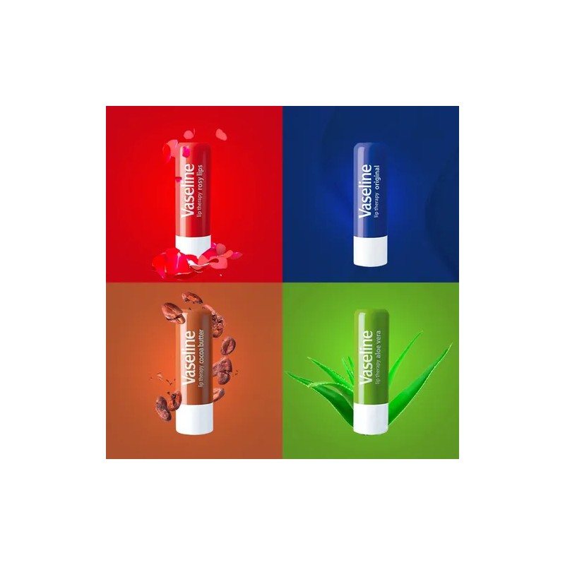 Bálsamo Labial Vaseline Original en Barra para Labios Secos