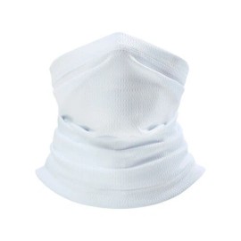 Unbranded Neck Gaiter Bandana Face Mask Sun UV Cooling Gator Mask Face Cover for Men Woman - White