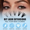 Lash Clusters D Curl 240 Pcs Individual Lashes 10D/20D/30D/40D Cluster