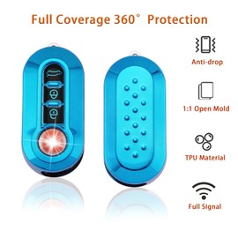Koaudb Koaudb TPU Autoschlssel Hlle Hllen Schlsselanh?nger Kompatibel mit Fiat 3 Tasten 500 500L Brava Bravo Doblo Ducato Fiorino Punto Panda Palio Qubo Scudo Sedici Stilo Lancia (CL-Fia-E)