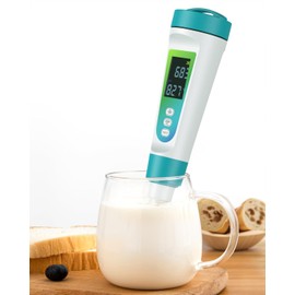 Pawfly Digital pH Meter for Food High Accuracy pH Tester for Sourdough and Bread, Food pH Meter for Fermentation pH Test Pen for Fermenting, Sausage, Canning, Meat, Cheese and Water