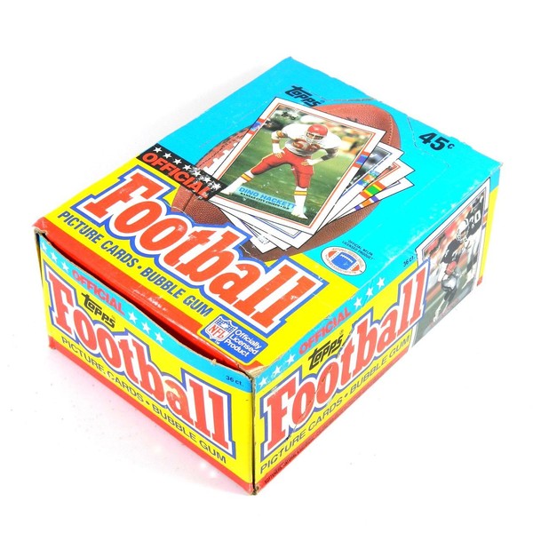 1989 Topps Football Cards, 36 wax packs in box