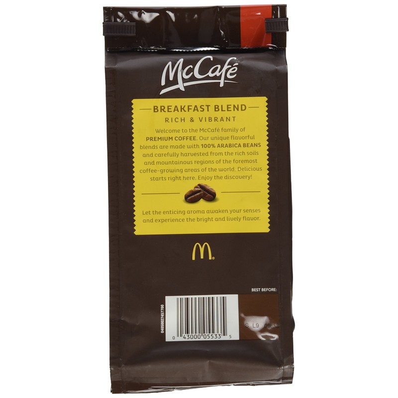 McDonalds McCafe Premium Roast Ground Coffee Bag 12.oz (Pack of