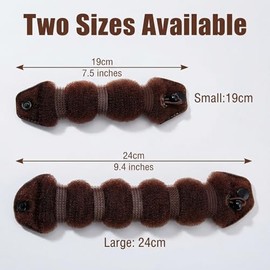 Set of 3 Magic Hair Styler Hair Donut Bun Ring Styler Hair Bundle Maker Hair Styling Accessories Hair Braiding Tool(1 Large+2 Small)