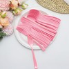150 Pack Light Pink Plastic Silverware, Pink Plastic Utensils Heavy