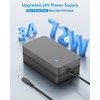 ALITOVE 24V 3A Power Supply 72W AC Adapter Power Cord