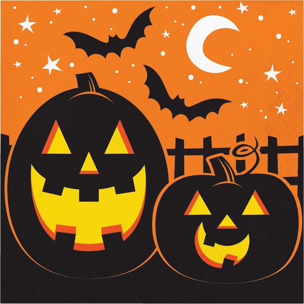 Creative Converting Pumpkin Patch Napkins, 6.5", Multi-color
