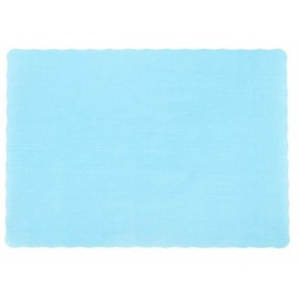 Party Favors Plus 50 Light Blue Paper Placemats Scalloped Edge 10x14