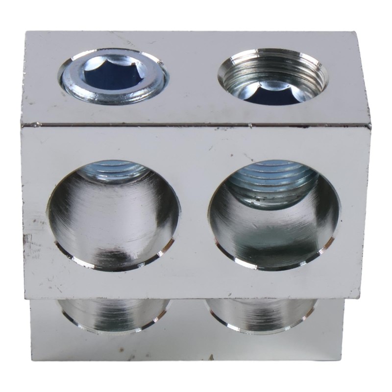 YUXSOUQ Mechanical Stacked Lug 600T-4 CU9AL, 500 Kcmil-4 600 MCM-2